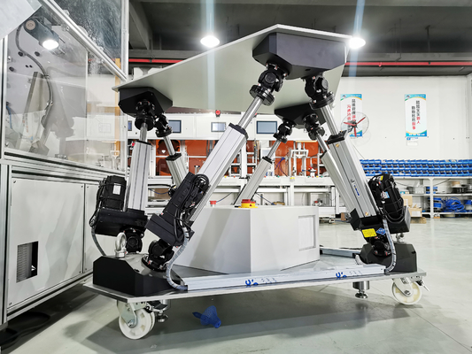 zes-graad-van-vrijheid bestaat het servo elektrische cilinderplatform, uit zes servo elektrische cilinders